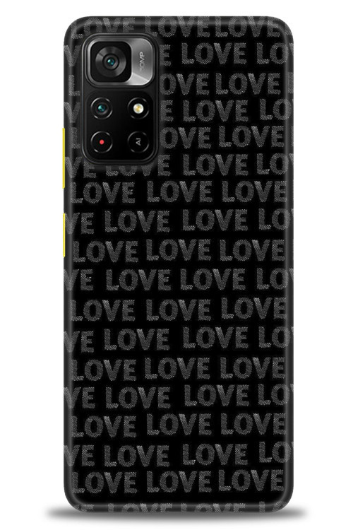 Xiaomi Poco M4 Pro 5G Kılıf HD Baskılı Kılıf - Black Love