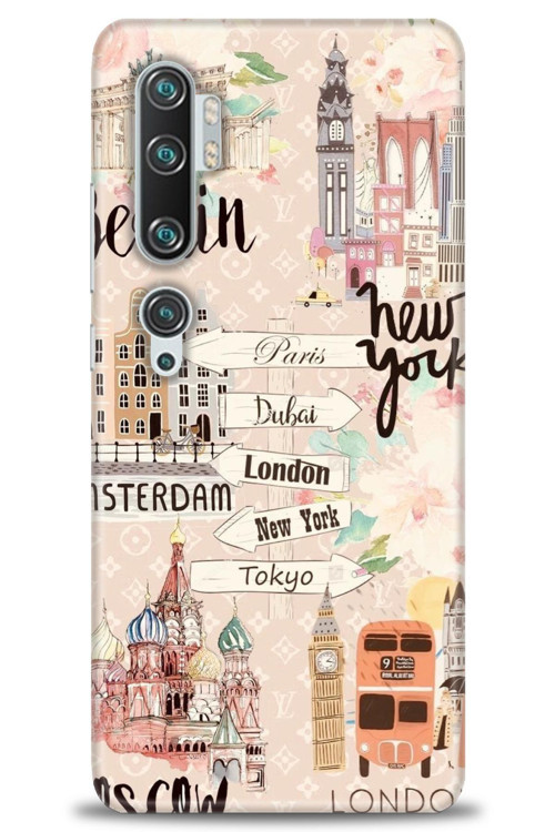 Xiaomi Mi Note 10 Kılıf HD Baskılı Kılıf - Berlin Set