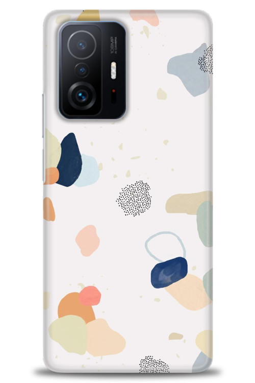 Xiaomi Mi 11T Pro Kılıf HD Baskılı Kılıf - Benekler ve Renkler