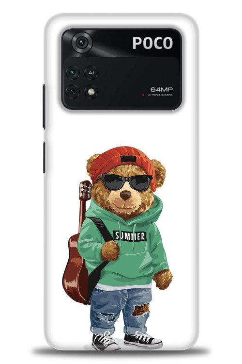 Xiaomi Poco M4 Pro 4G Kılıf HD Baskılı Kılıf - Teddy Bear