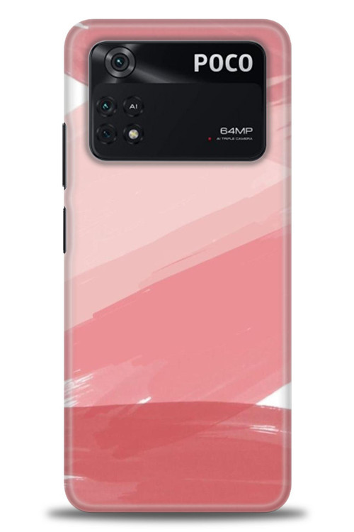 Xiaomi Poco M4 Pro 4G Kılıf HD Baskılı Kılıf - Pembe Palet