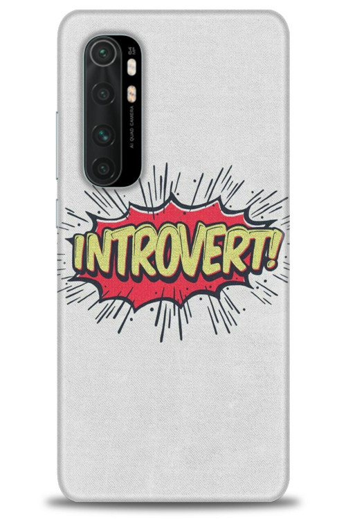 Xiaomi Mi Note 10 Lite Kılıf HD Baskılı Kılıf - Introvert!