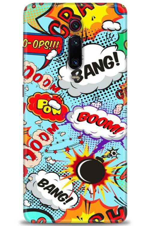 Xiaomi Mi 9T Kılıf HD Baskılı Kılıf - Bang Boom