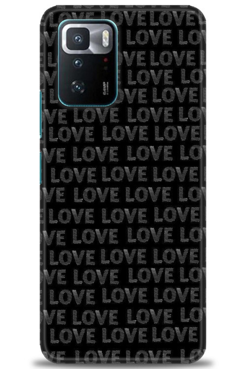 Xiaomi Poco X3 GT Kılıf HD Baskılı Kılıf - Black Love