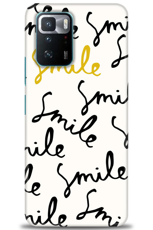 Xiaomi Poco X3 GT Kılıf HD Baskılı Kılıf - S Smile