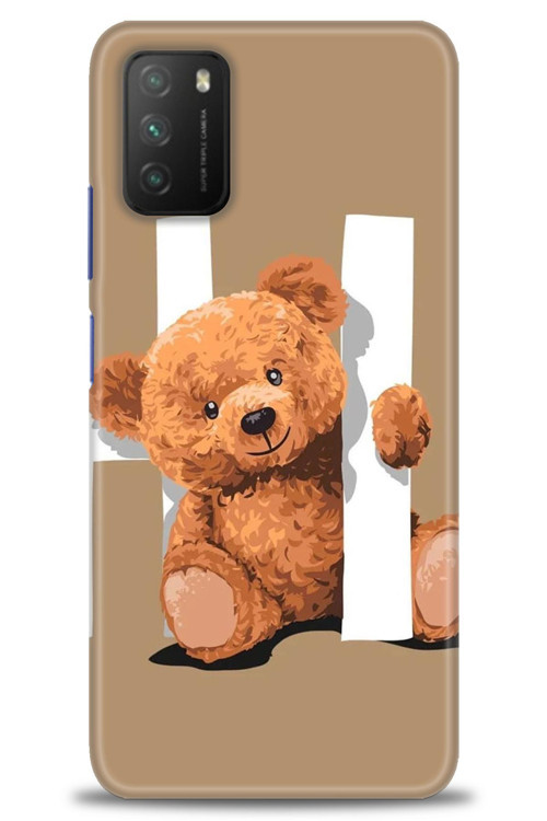 Xiaomi Poco M3 Kılıf HD Baskılı Kılıf - Teddy Hı