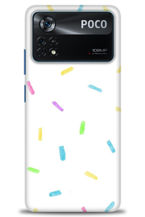 Xiaomi Poco X4 Pro 5G Kılıf HD Baskılı Kılıf - Konfeti