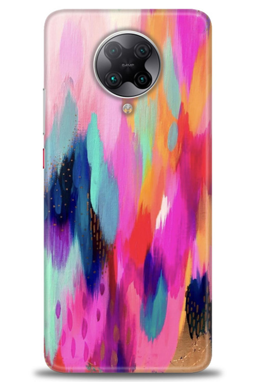 Xiaomi Poco F2 Pro Kılıf HD Baskılı Kılıf - Yaldızlı Renkler