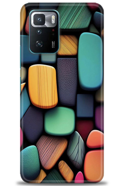Xiaomi Poco X3 GT Kılıf HD Baskılı Kılıf - Renkli Taşlar