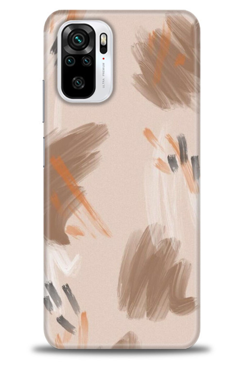 Xiaomi Poco M5s Kılıf HD Baskılı Kılıf - Kahve Çizgiler