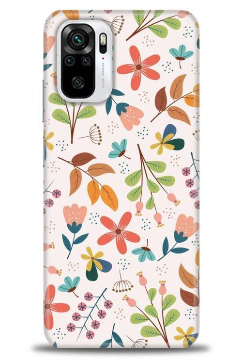 Xiaomi Poco M5s Kılıf HD Baskılı Kılıf - Renkli Dallar