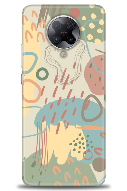 Xiaomi Poco F2 Pro Kılıf HD Baskılı Kılıf - Renkli Tuval