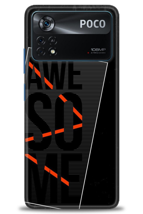 Xiaomi Poco X4 Pro 5G Kılıf HD Baskılı Kılıf - Awesome