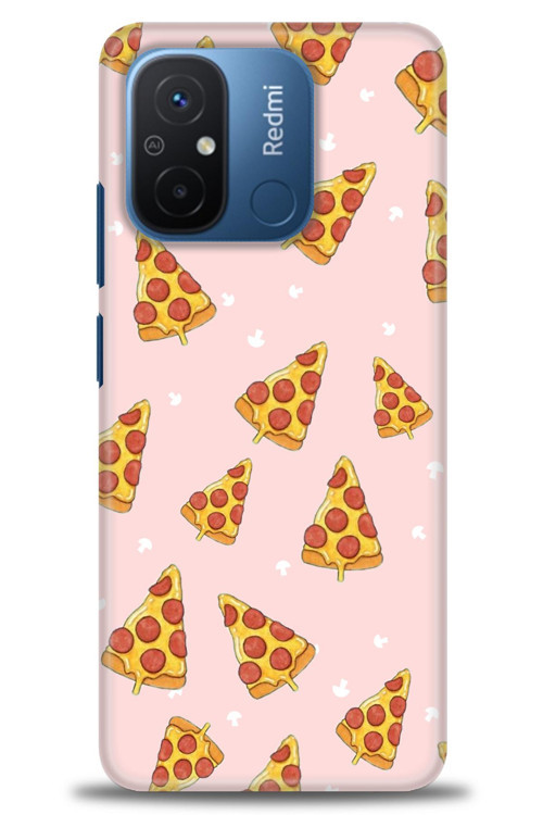 Xiaomi Redmi 12C Kılıf HD Baskılı Kılıf - Pizza Dilimleri