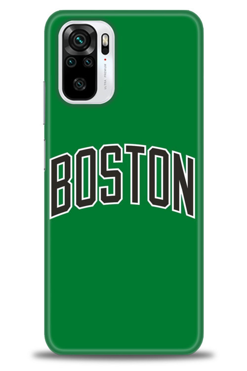Xiaomi Poco M5s Kılıf HD Baskılı Kılıf - Boston Yeşil