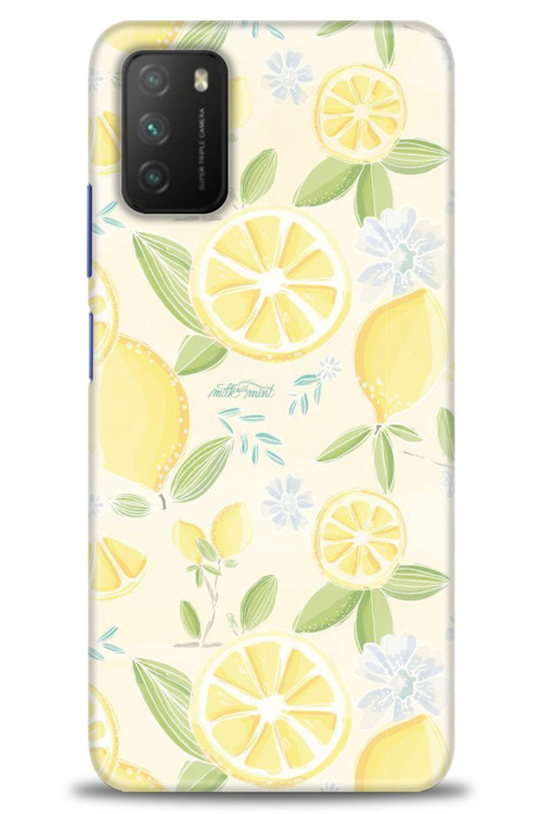 Xiaomi Poco M3 Kılıf HD Baskılı Kılıf - Limon