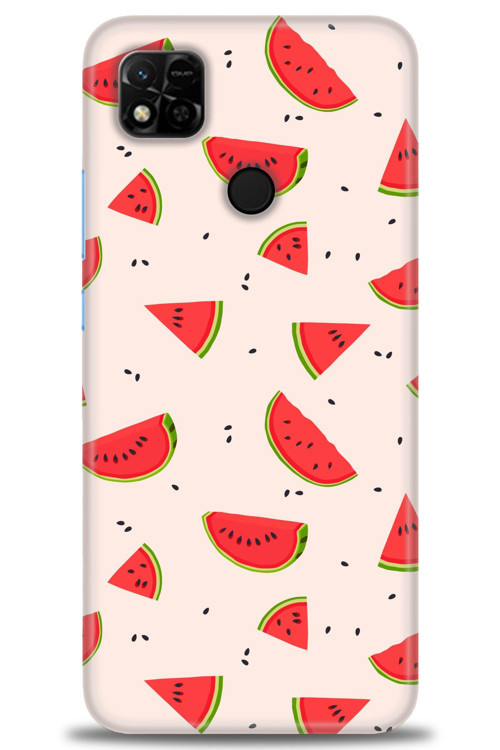 Xiaomi Redmi 10A Kılıf HD Baskılı Kılıf - Karpuz Dilimleri