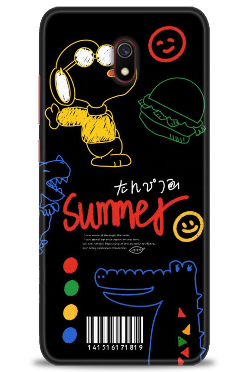Xiaomi Redmi 8A Kılıf HD Baskılı Kılıf - Summer