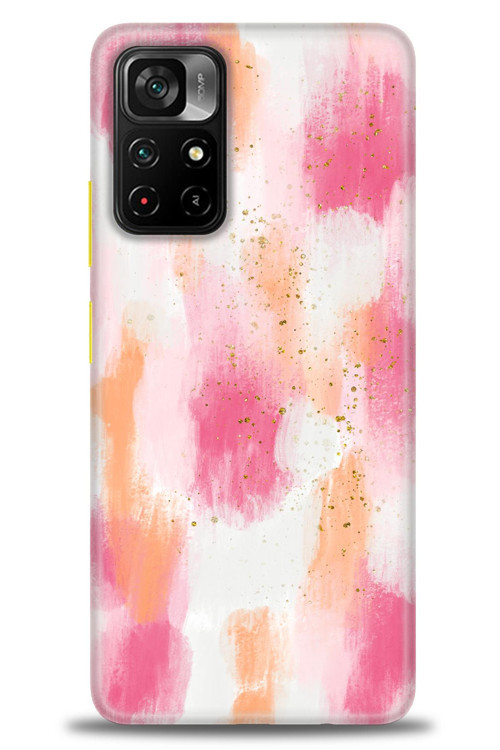 Xiaomi Poco M4 Pro 5G Kılıf HD Baskılı Kılıf - Pembe Palet