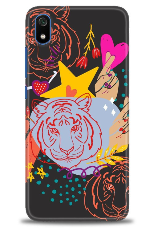 Xiaomi Redmi 7A Kılıf HD Baskılı Kılıf - Kaplan