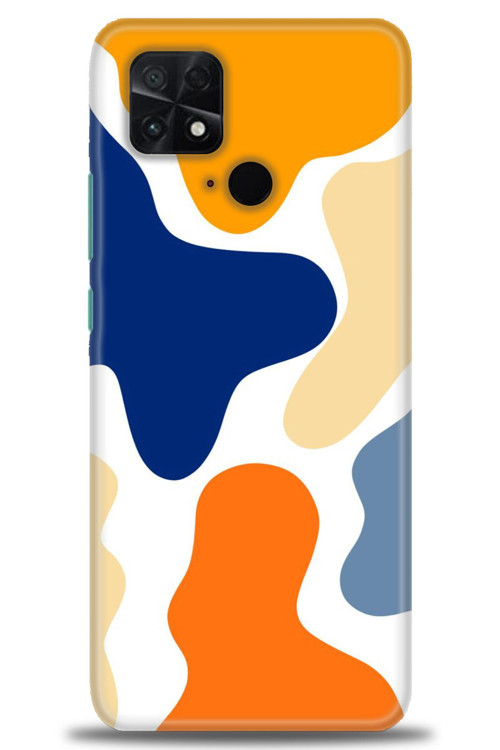 Xiaomi Poco C40 Kılıf HD Baskılı Kılıf - Turuncu Lekeler