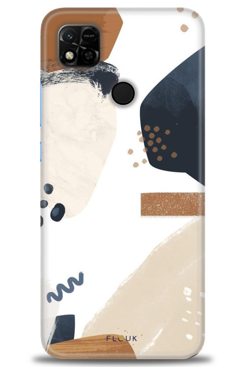 Xiaomi Redmi 10A Kılıf HD Baskılı Kılıf - Bej