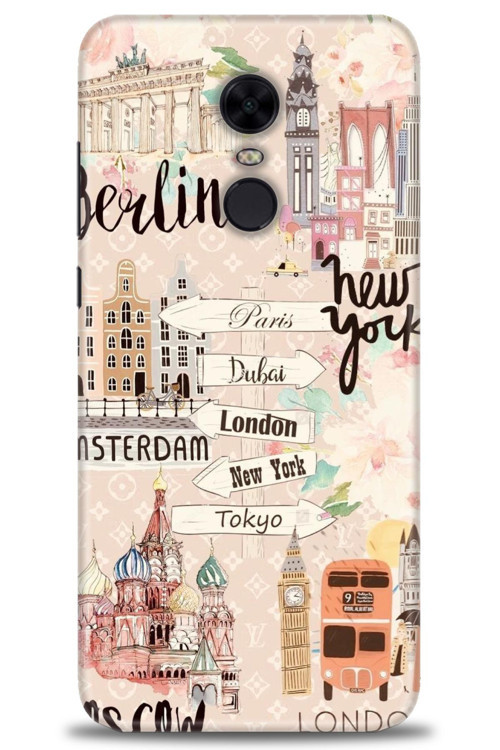 Xiaomi Redmi 5 Plus Kılıf HD Baskılı Kılıf - Berlin Set