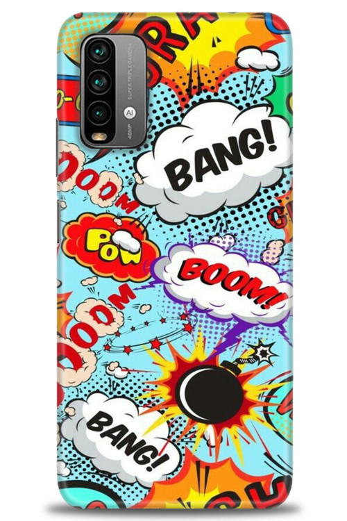Xiaomi Redmi 9T Kılıf HD Baskılı Kılıf - Bang Boom