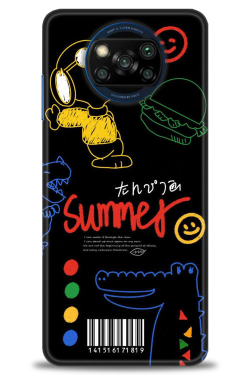 Xiaomi Poco X3 Pro Kılıf HD Baskılı Kılıf - Summer