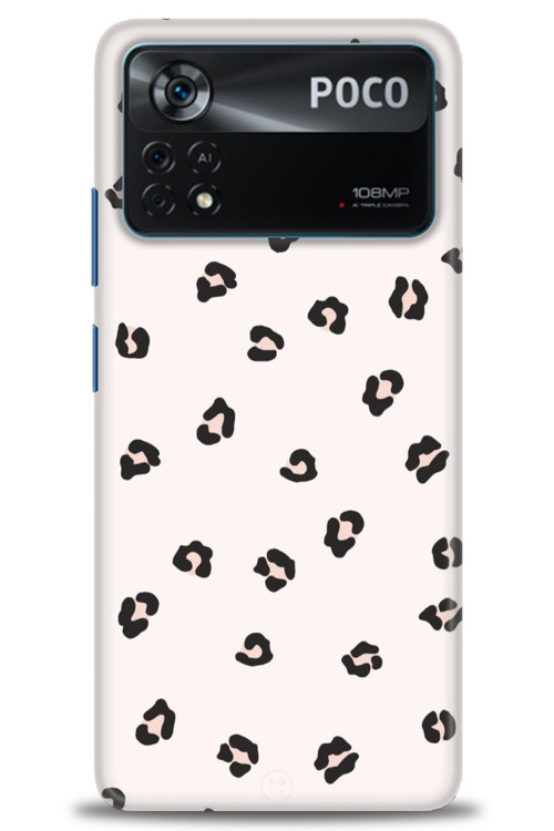Xiaomi Poco X4 Pro 5G Kılıf HD Baskılı Kılıf - Kahveli Leopar