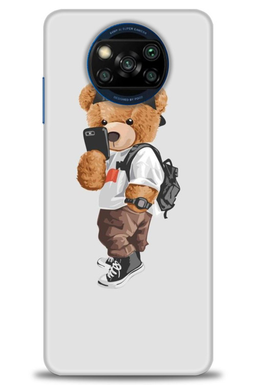 Xiaomi Poco X3 Pro Kılıf HD Baskılı Kılıf - Teddy Bear Cool