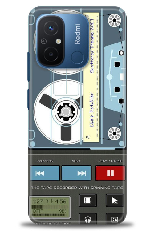 Xiaomi Redmi 12C Kılıf HD Baskılı Kılıf - Nostaljik Kaset