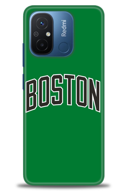 Xiaomi Redmi 12C Kılıf HD Baskılı Kılıf - Boston Yeşil