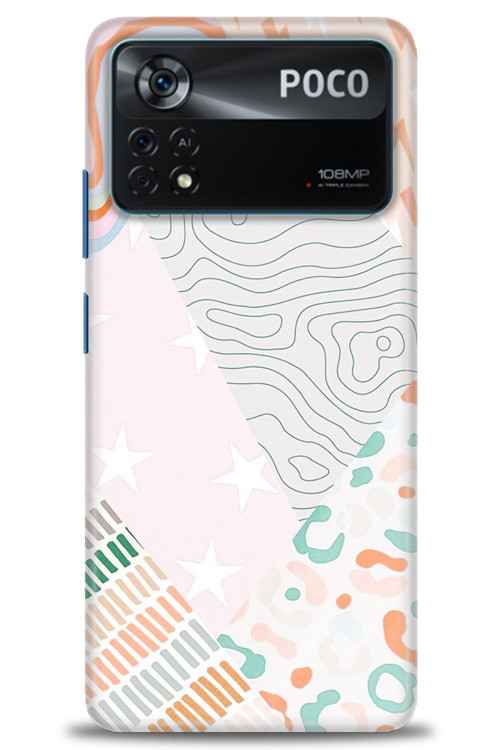 Xiaomi Poco X4 Pro 5G Kılıf HD Baskılı Kılıf - Çok Renkli