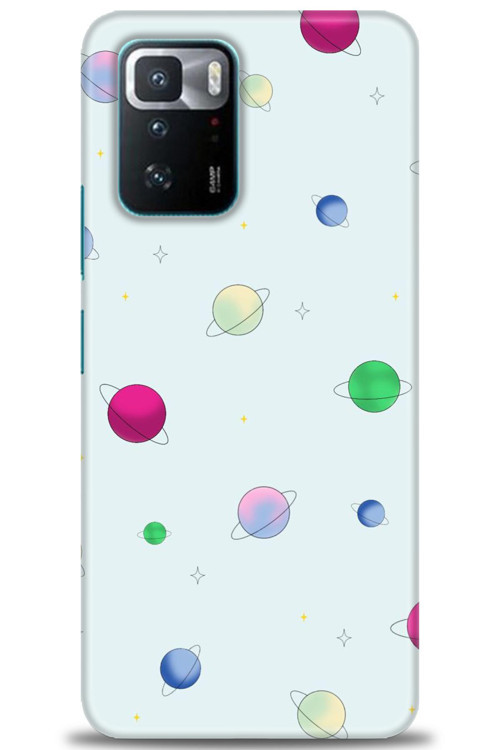 Xiaomi Poco X3 GT Kılıf HD Baskılı Kılıf - Gezegenler Çizim