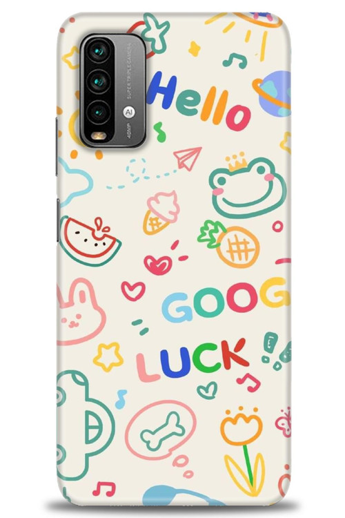 Xiaomi Redmi 9T Kılıf HD Baskılı Kılıf - Goog Luck