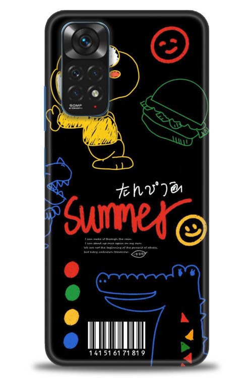 Xiaomi Redmi Note 11 Kılıf HD Baskılı Kılıf - Summer