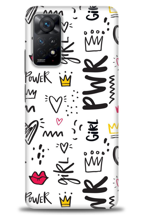 Xiaomi Redmi Note 11 Pro Kılıf HD Baskılı Kılıf - Power Girl