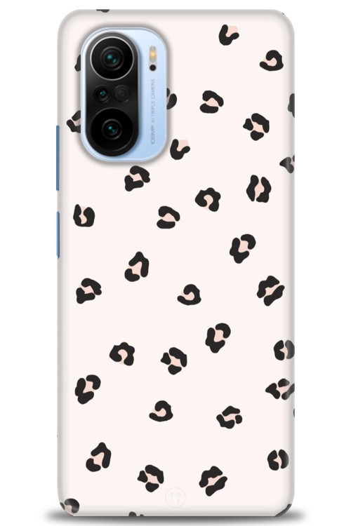 Xiaomi Redmi K40 Kılıf HD Baskılı Kılıf - Kahveli Leopar