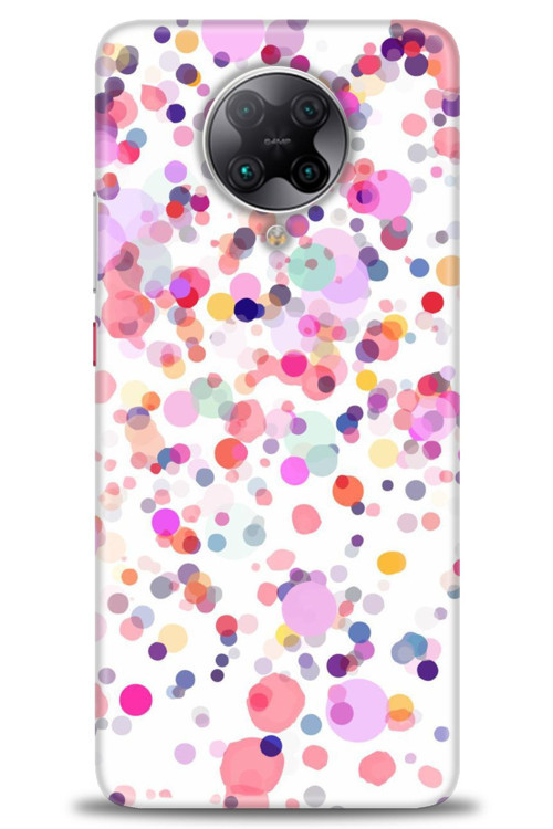 Xiaomi Redmi K30 Pro Kılıf HD Baskılı Kılıf - Renkli Benekler