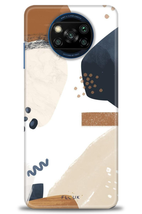 Xiaomi Poco X3 Pro Kılıf HD Baskılı Kılıf - Bej