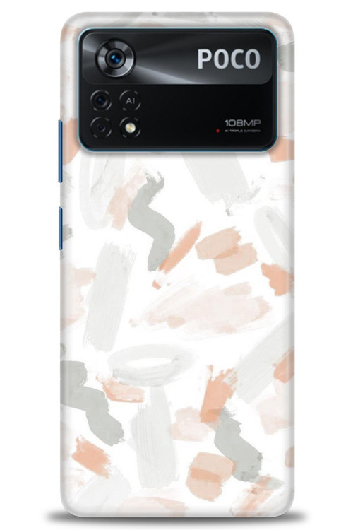 Xiaomi Poco X4 Pro 5G Kılıf HD Baskılı Kılıf - Fırça Darbeleri