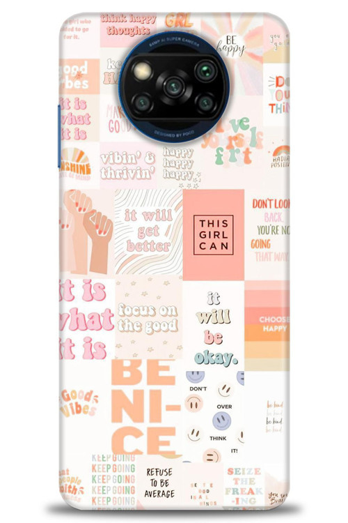 Xiaomi Poco X3 NFC Kılıf HD Baskılı Kılıf - This Girl Can