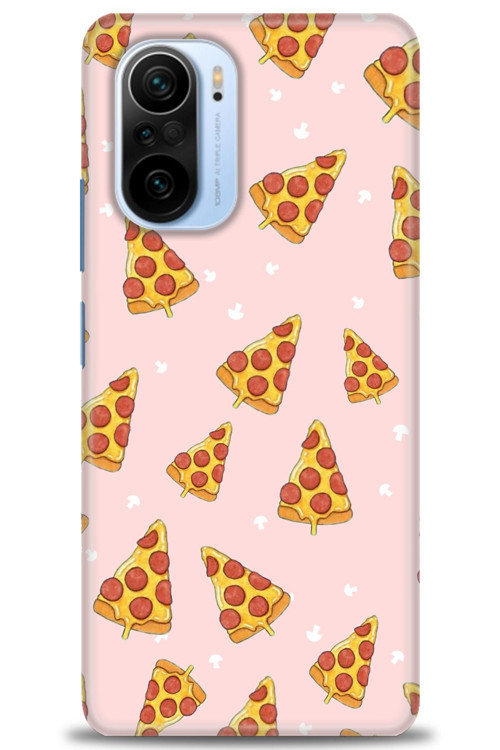 Xiaomi Redmi K40 Pro Kılıf HD Baskılı Kılıf - Pizza Dilimleri