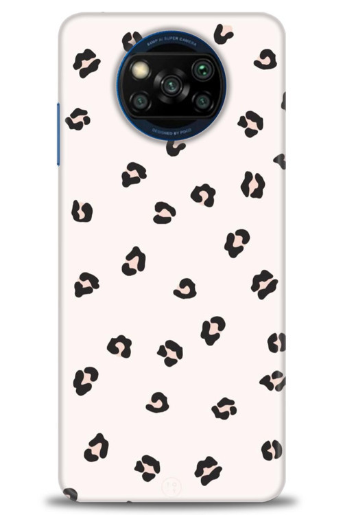 Xiaomi Poco X3 NFC Kılıf HD Baskılı Kılıf - Kahveli Leopar
