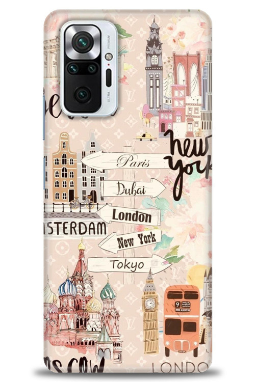 Xiaomi Redmi Note 10 Pro Kılıf HD Baskılı Kılıf - Berlin Set