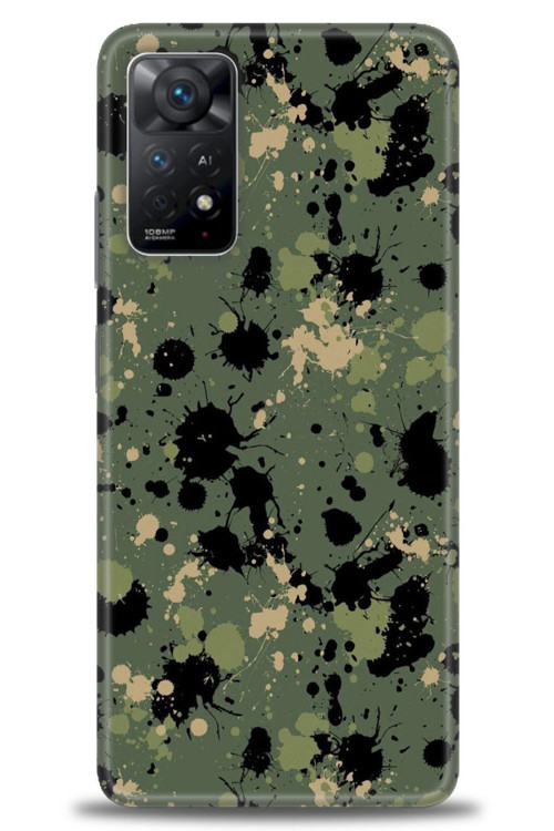 Xiaomi Redmi Note 11 Pro Kılıf HD Baskılı Kılıf - Kamuflaj Renkleri