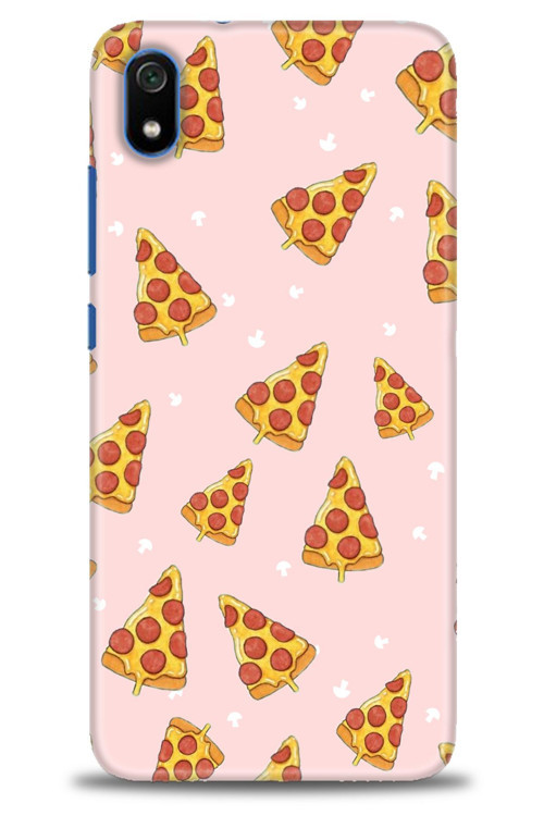 Xiaomi Redmi 7A Kılıf HD Baskılı Kılıf - Pizza Dilimleri