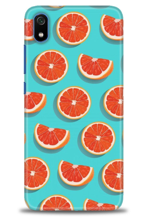 Xiaomi Redmi 7A Kılıf HD Baskılı Kılıf - Portakal Dilimleri