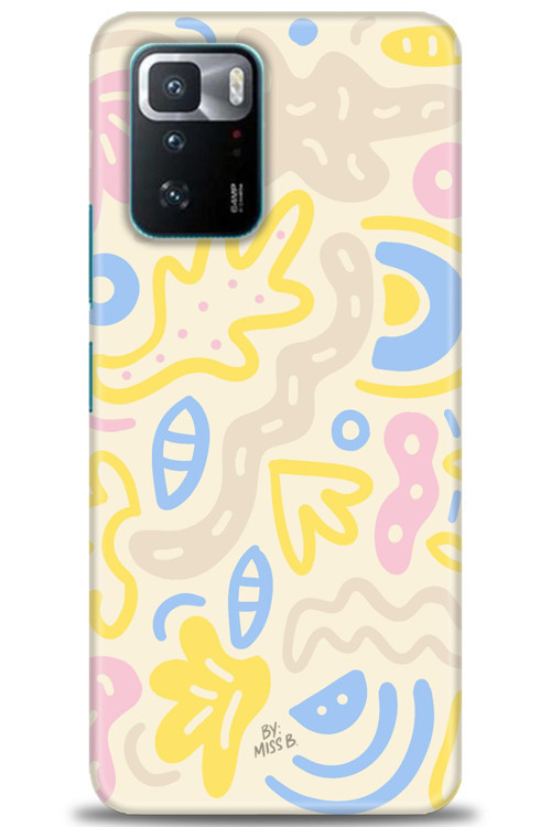 Xiaomi Poco X3 GT Kılıf HD Baskılı Kılıf - Krem Tonları